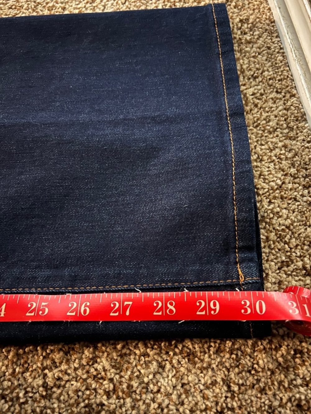 Frame Denim Dark Indigo Wide-Leg Flare Jeans - Picture 3 of 3